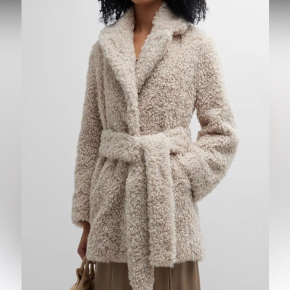 NWT Rebecca Taylor Faux Shearling Coat $595 SOLD OUT - Picture 1 of 5